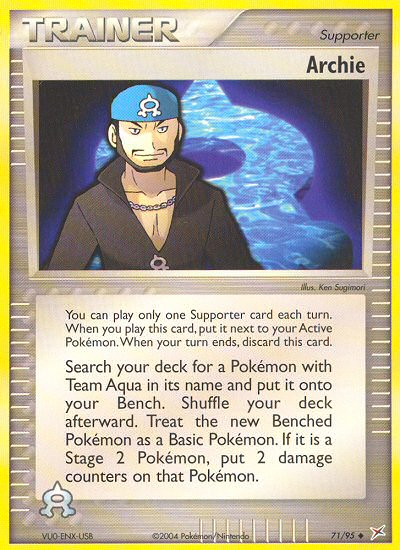 Archie (71/95) [EX: Team Magma vs Team Aqua] | Gauntlet Hobbies - Angola