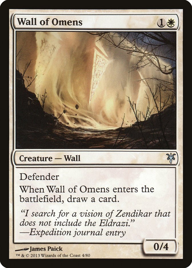 Wall of Omens [Duel Decks: Sorin vs. Tibalt] | Gauntlet Hobbies - Angola