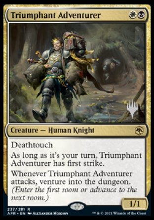 Triumphant Adventurer (Promo Pack) [Dungeons & Dragons: Adventures in the Forgotten Realms Promos] | Gauntlet Hobbies - Angola