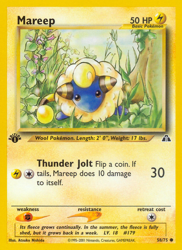 Mareep (58/75) [Neo Discovery 1st Edition] | Gauntlet Hobbies - Angola