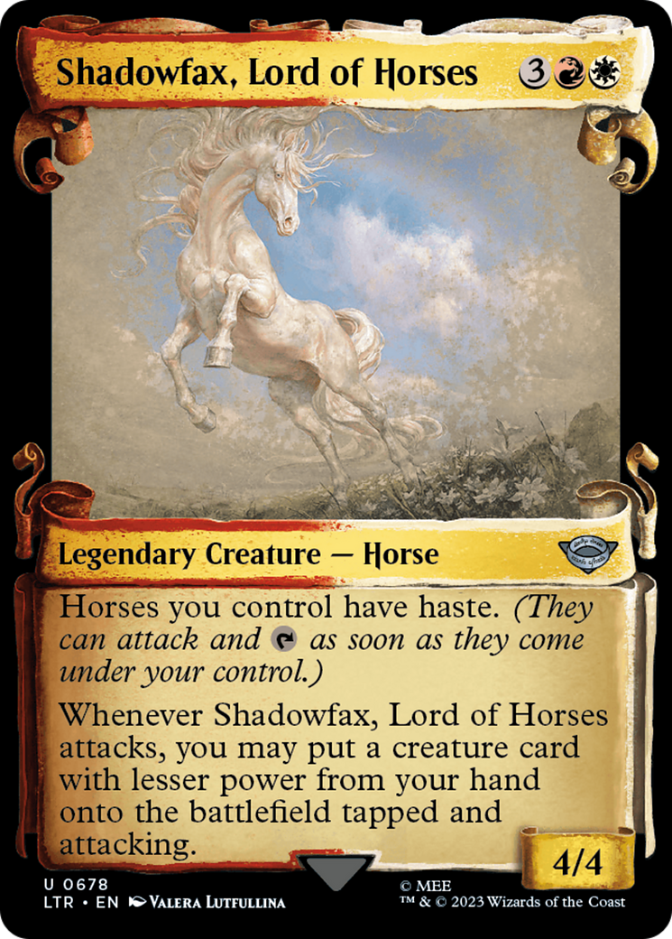 Shadowfax, Lord of Horses [The Lord of the Rings: Tales of Middle-Earth Showcase Scrolls] | Gauntlet Hobbies - Angola