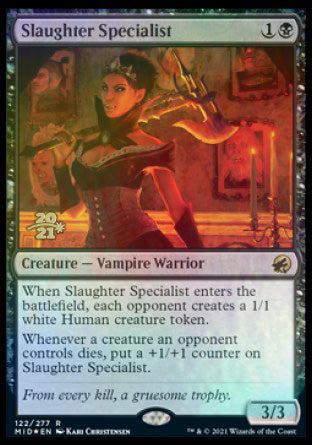 Slaughter Specialist [Innistrad: Midnight Hunt Prerelease Promos] | Gauntlet Hobbies - Angola