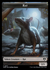 City's Blessing // Rat Double-Sided Token [Commander Masters Tokens] | Gauntlet Hobbies - Angola