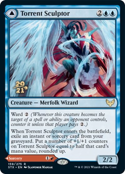 Torrent Sculptor // Flamethrower Sonata [Strixhaven: School of Mages Prerelease Promos]