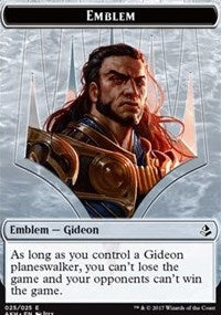 Gideon of the Trials Emblem // Zombie Double-sided Token [Amonkhet Tokens] | Gauntlet Hobbies - Angola