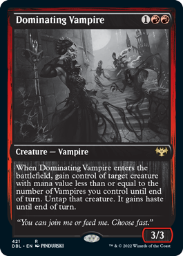 Dominating Vampire [Innistrad: Double Feature] | Gauntlet Hobbies - Angola