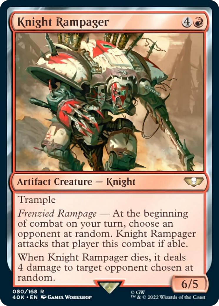 Knight Rampager (Surge Foil) [Universes Beyond: Warhammer 40,000] | Gauntlet Hobbies - Angola