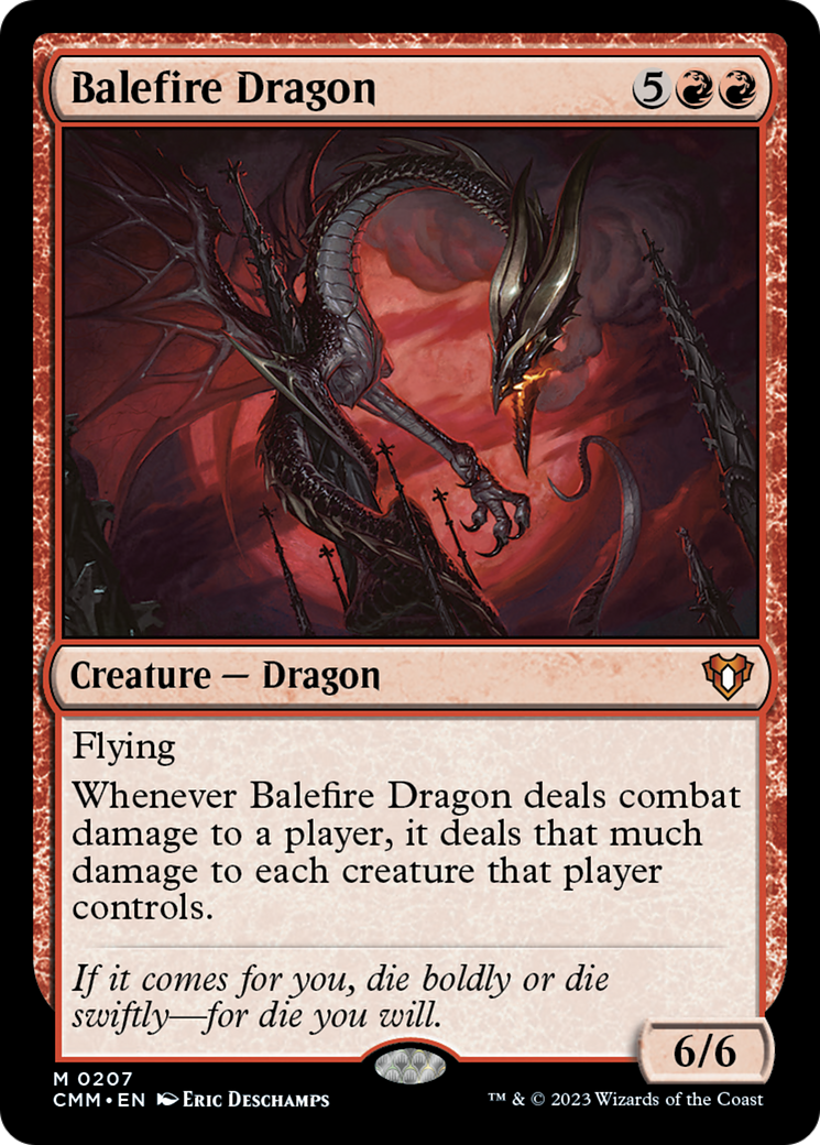 Balefire Dragon [Commander Masters] | Gauntlet Hobbies - Angola
