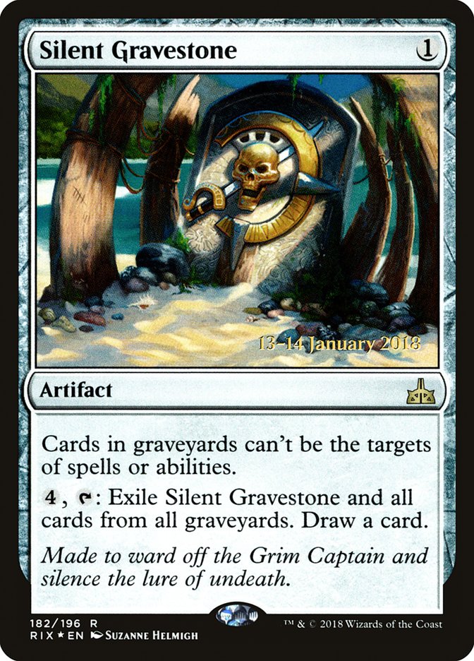 Silent Gravestone [Rivals of Ixalan Prerelease Promos] | Gauntlet Hobbies - Angola