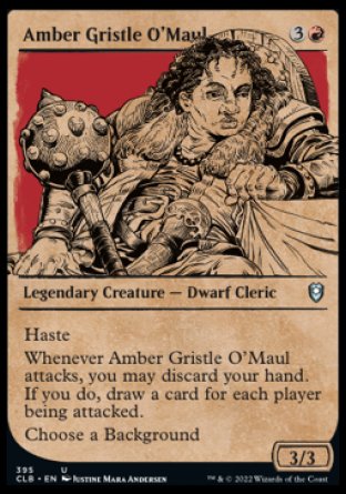 Amber Gristle O'Maul (Showcase) [Commander Legends: Battle for Baldur's Gate] | Gauntlet Hobbies - Angola