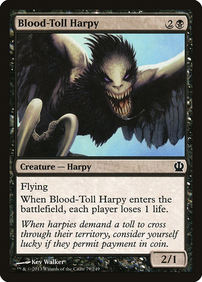 Blood-Toll Harpy [Theros] | Gauntlet Hobbies - Angola