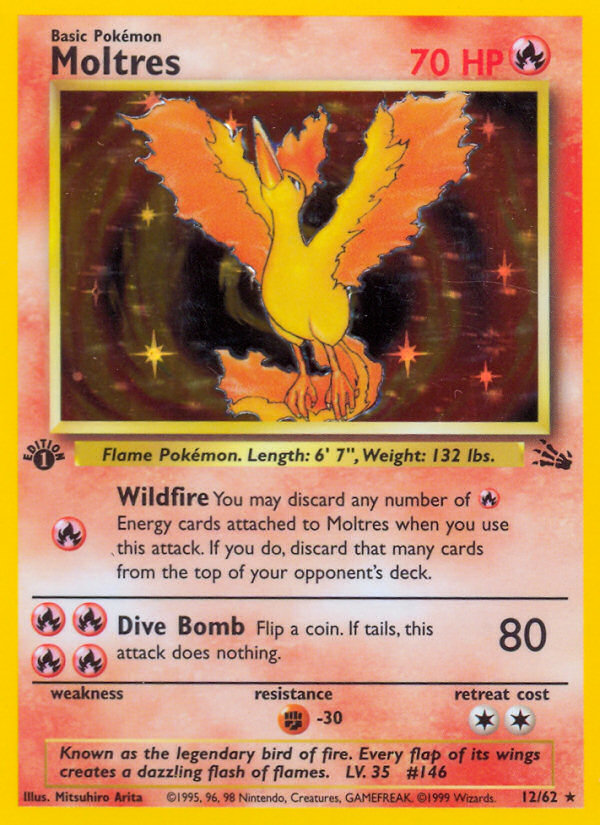 Moltres (12/62) [Fossil 1st Edition] | Gauntlet Hobbies - Angola