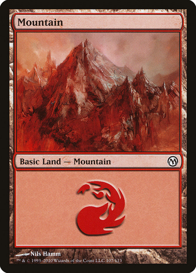 Mountain (107) [Duels of the Planeswalkers] | Gauntlet Hobbies - Angola