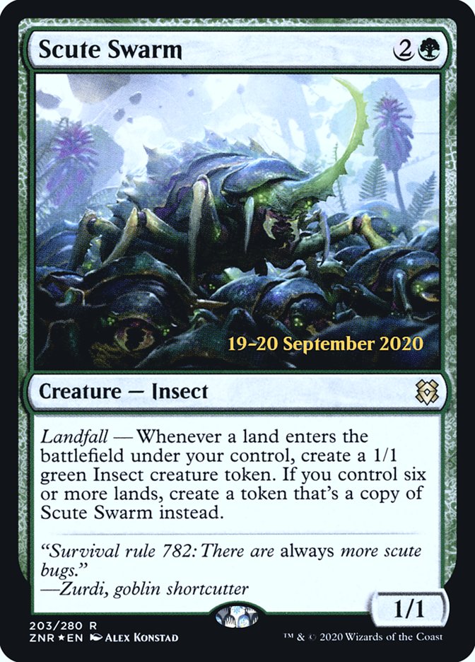 Scute Swarm [Zendikar Rising Prerelease Promos] | Gauntlet Hobbies - Angola