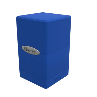 Classic Satin Tower Deck Box - Dark Blue