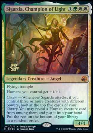 Sigarda, Champion of Light [Innistrad: Midnight Hunt Prerelease Promos] | Gauntlet Hobbies - Angola