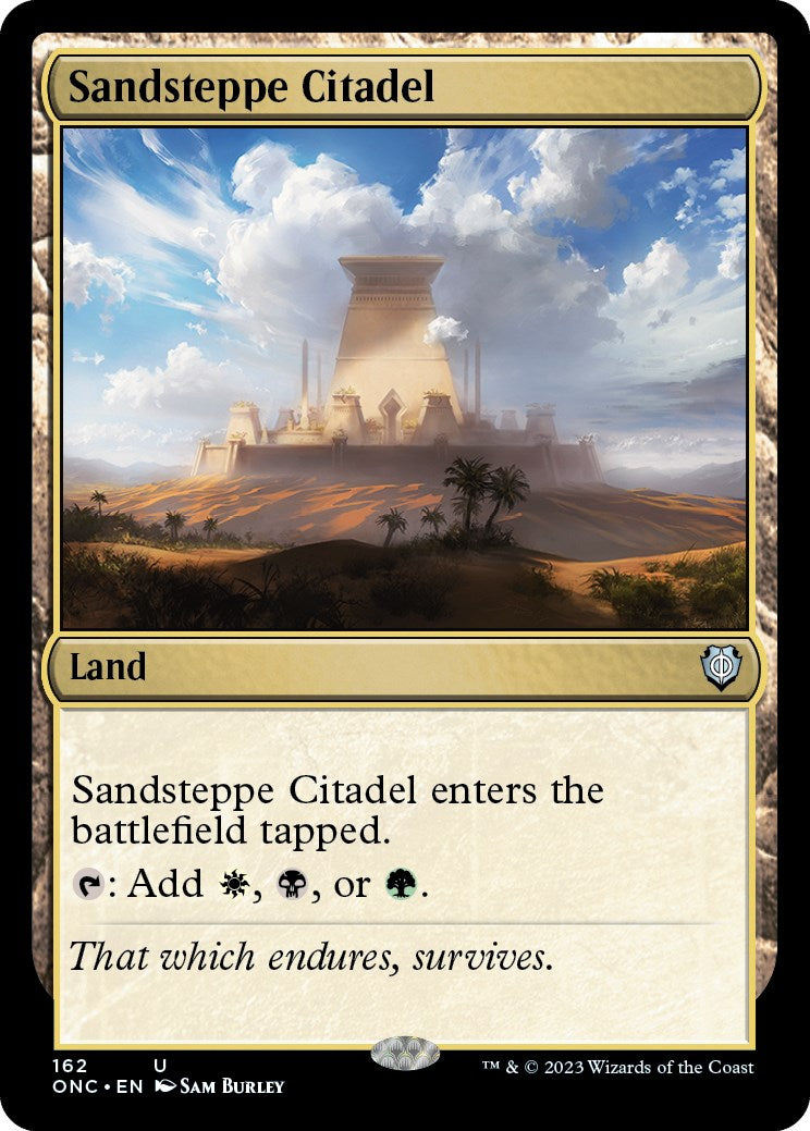 Sandsteppe Citadel [Phyrexia: All Will Be One Commander] | Gauntlet Hobbies - Angola