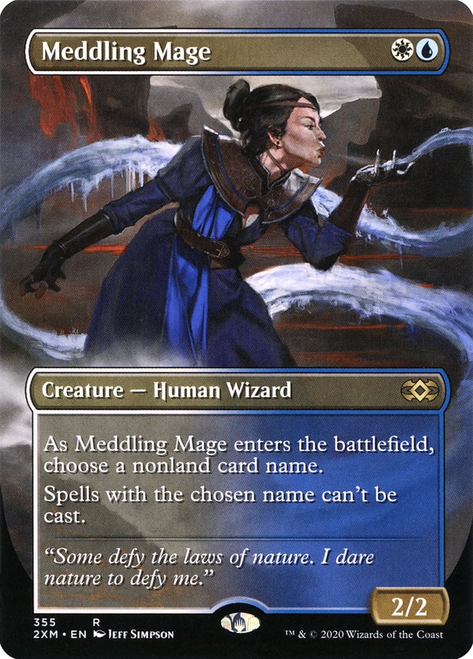 Meddling Mage (Toppers) [Double Masters Extended Art] | Gauntlet Hobbies - Angola