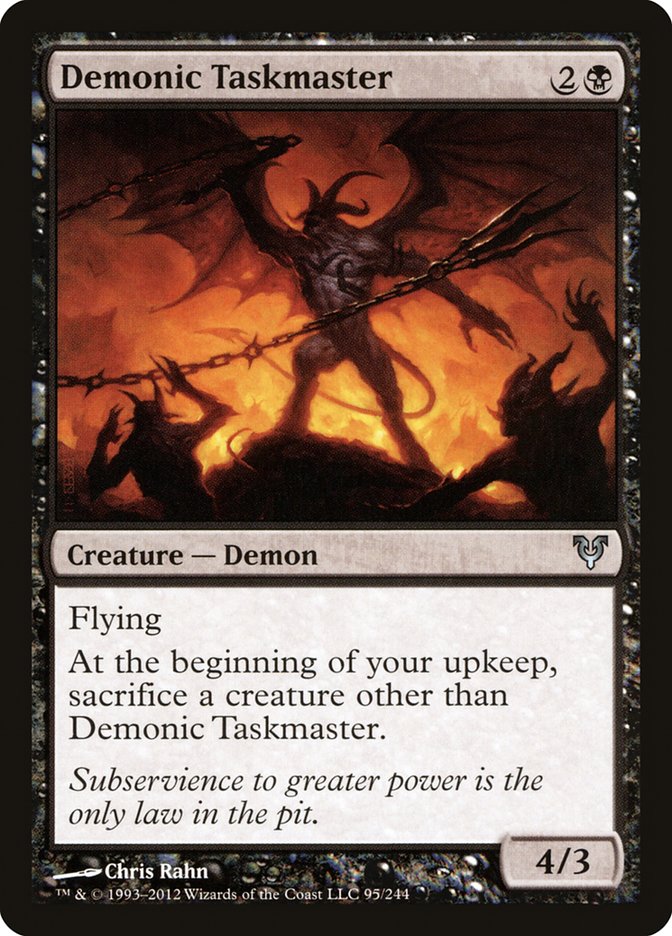Demonic Taskmaster [Avacyn Restored] | Gauntlet Hobbies - Angola
