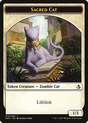 Sacred Cat // Insect Double-sided Token [Amonkhet Tokens] | Gauntlet Hobbies - Angola