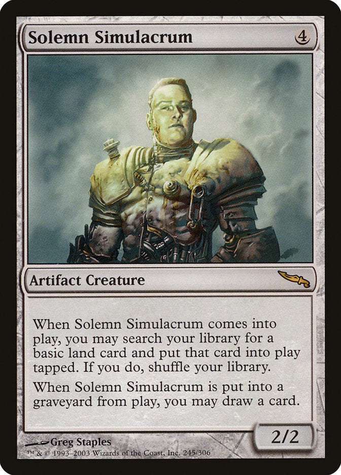 Solemn Simulacrum [Mirrodin] | Gauntlet Hobbies - Angola