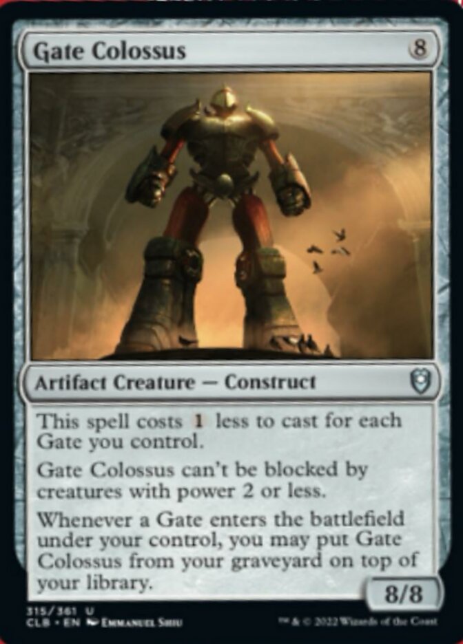 Gate Colossus [Commander Legends: Battle for Baldur's Gate] | Gauntlet Hobbies - Angola