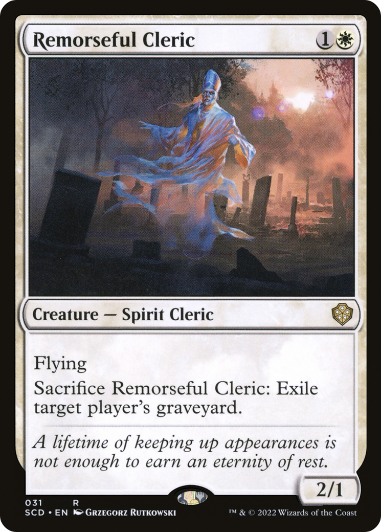 Remorseful Cleric [Starter Commander Decks] | Gauntlet Hobbies - Angola