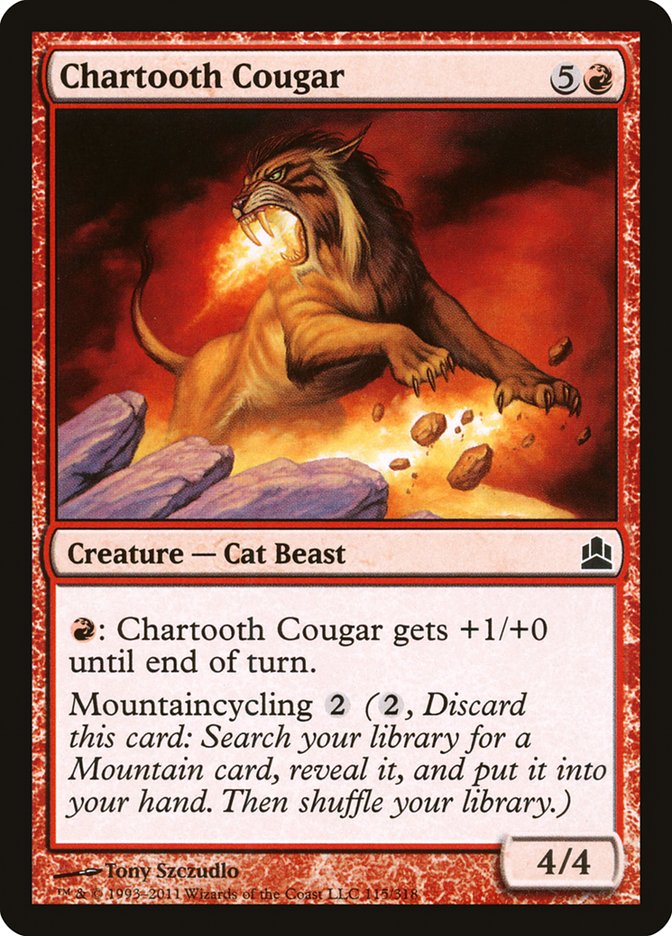 Chartooth Cougar [Commander 2011] | Gauntlet Hobbies - Angola