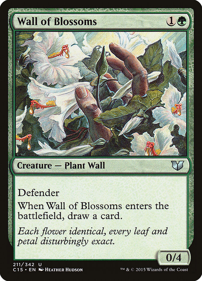 Wall of Blossoms [Commander 2015] | Gauntlet Hobbies - Angola