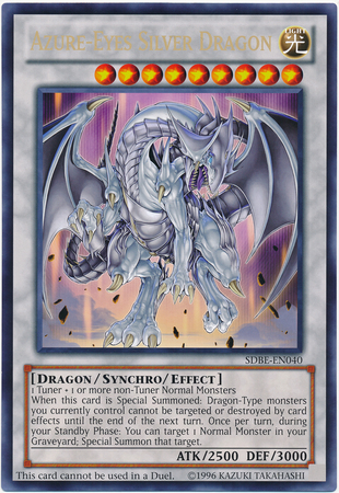 Azure-Eyes Silver Dragon (Oversized) (Silver Dragon) [SDBE-EN040] Promo | Gauntlet Hobbies - Angola