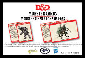 D&D Monster Cards - Mordenkainen's Tome of Foes
