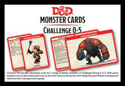 D&D Monster Cards - Challenge 0 - 5