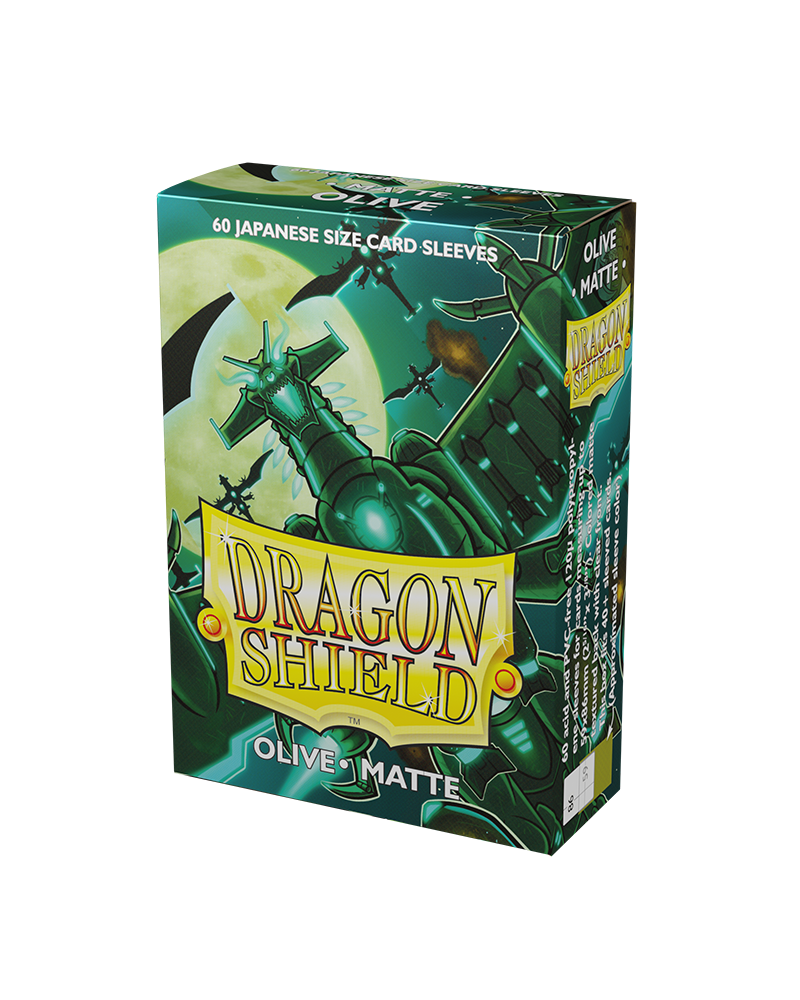 Dragon Shield Matte Sleeve - Olive ‘Bakudrane’ 60ct