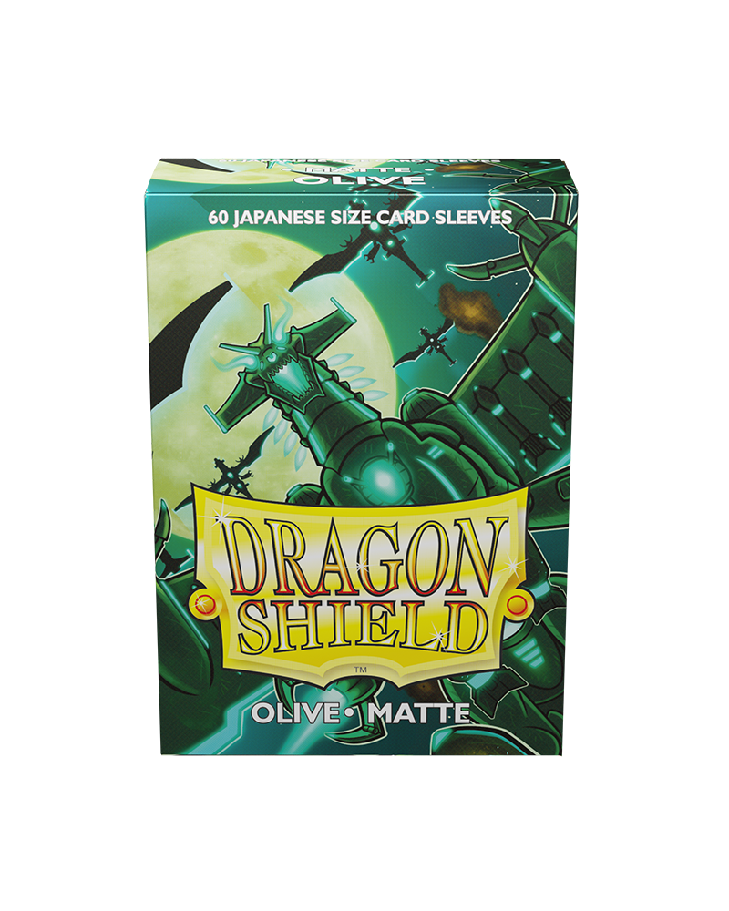 Dragon Shield Matte Sleeve - Olive ‘Bakudrane’ 60ct