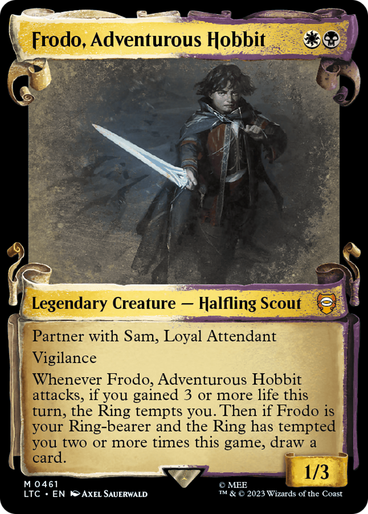 Frodo, Adventurous Hobbit [The Lord of the Rings: Tales of Middle-Earth Commander Showcase Scrolls] | Gauntlet Hobbies - Angola