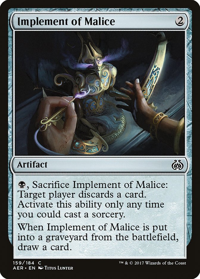 Implement of Malice [Aether Revolt] | Gauntlet Hobbies - Angola