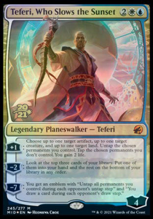 Teferi, Who Slows the Sunset [Innistrad: Midnight Hunt Prerelease Promos] | Gauntlet Hobbies - Angola
