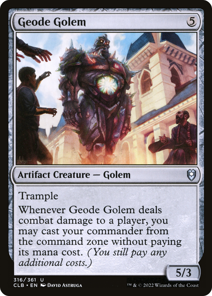 Geode Golem [Commander Legends: Battle for Baldur's Gate] | Gauntlet Hobbies - Angola