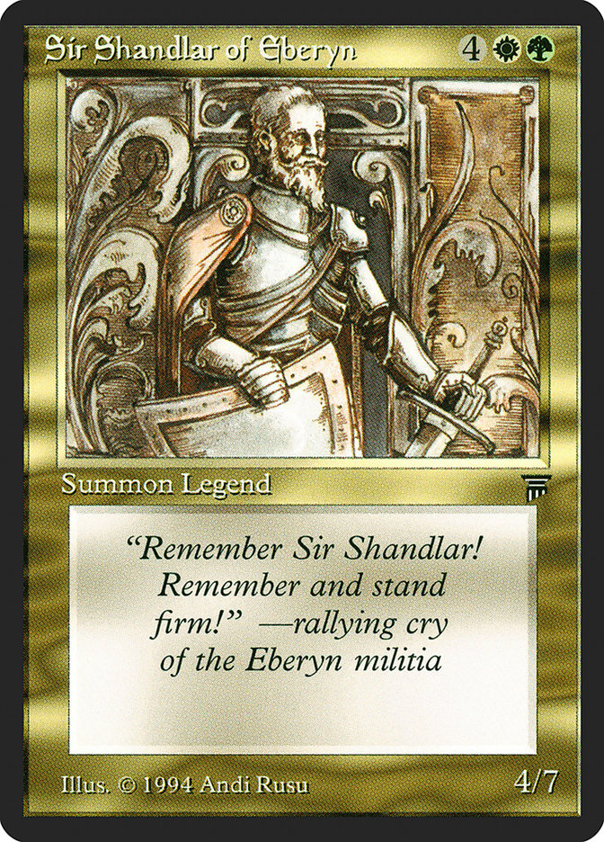 Sir Shandlar of Eberyn [Legends] | Gauntlet Hobbies - Angola