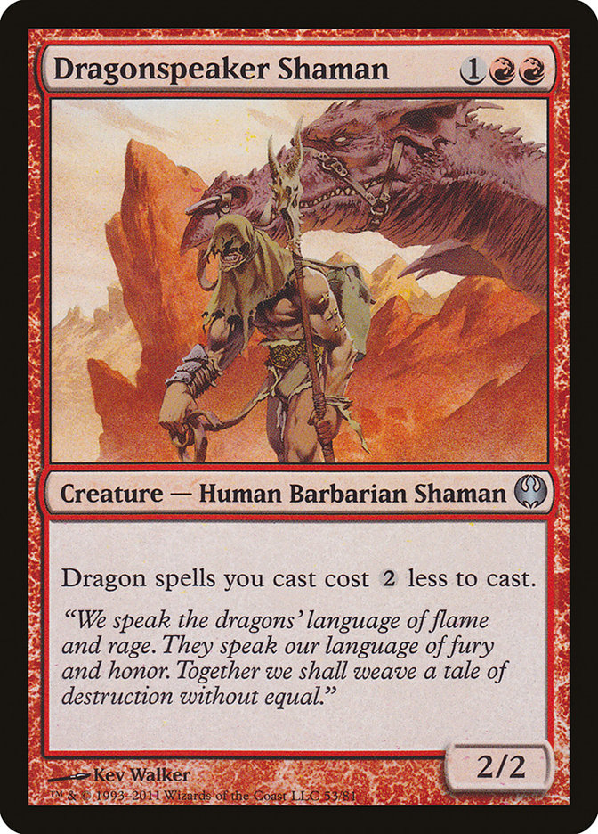Dragonspeaker Shaman [Duel Decks: Knights vs. Dragons] | Gauntlet Hobbies - Angola