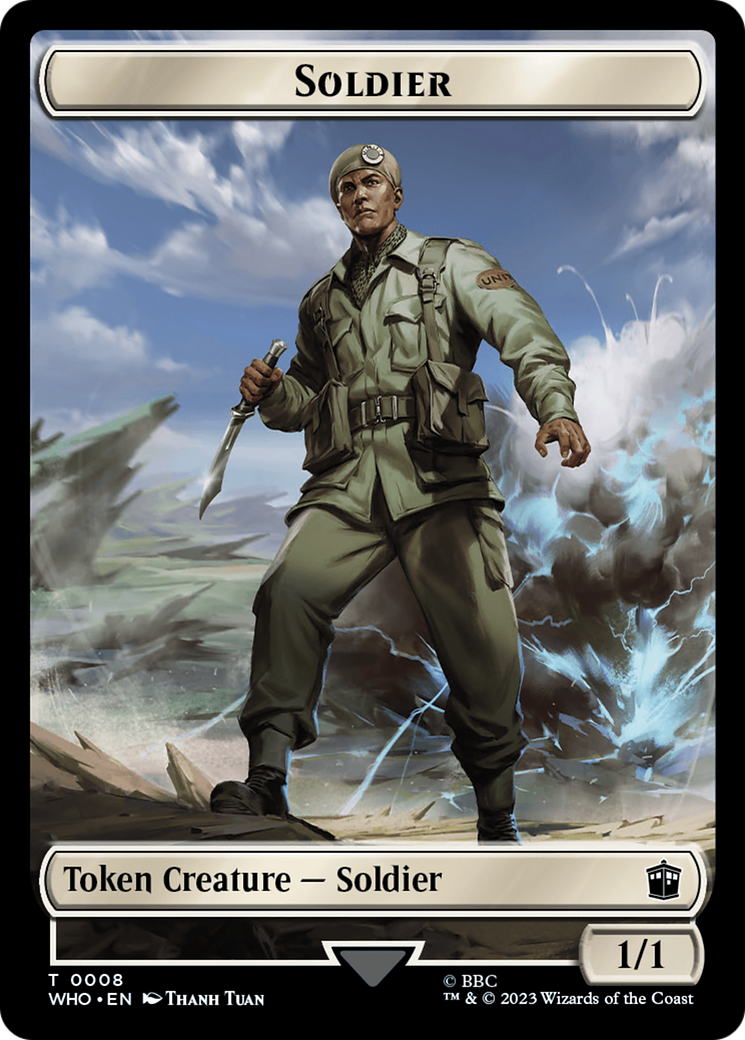 Soldier // Mutant Double-Sided Token [Doctor Who Tokens] | Gauntlet Hobbies - Angola