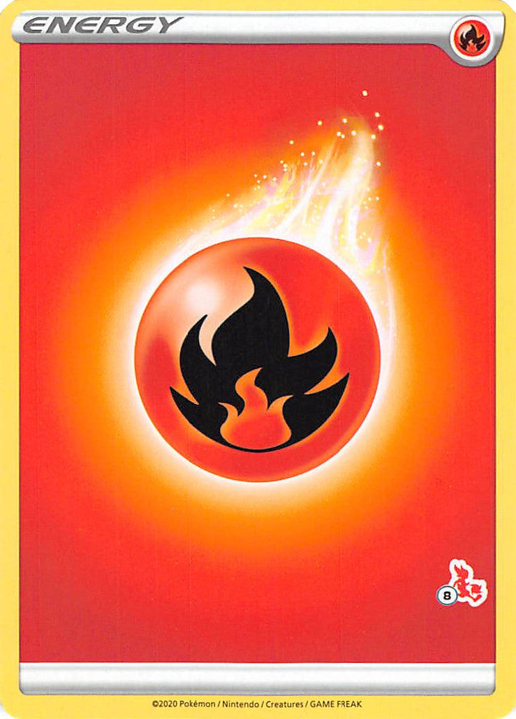 Fire Energy (Cinderace Stamp #8) [Battle Academy 2022] | Gauntlet Hobbies - Angola