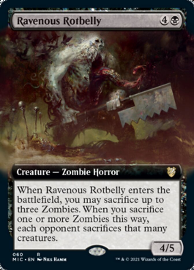 Ravenous Rotbelly (Extended) [Innistrad: Midnight Hunt Commander] | Gauntlet Hobbies - Angola