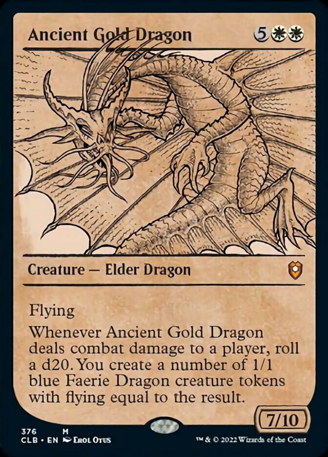 Ancient Gold Dragon (Showcase) [Commander Legends: Battle for Baldur's Gate] | Gauntlet Hobbies - Angola