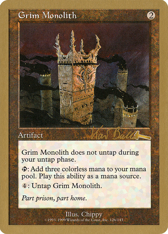 Grim Monolith (Kai Budde) [World Championship Decks 1999] | Gauntlet Hobbies - Angola