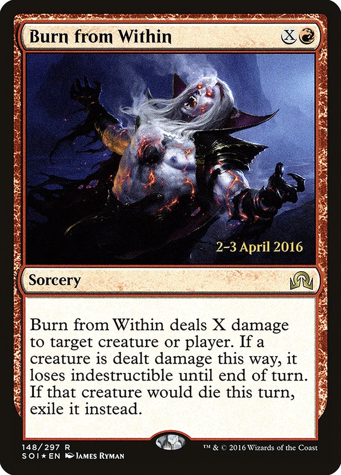 Burn from Within [Shadows over Innistrad Prerelease Promos] | Gauntlet Hobbies - Angola