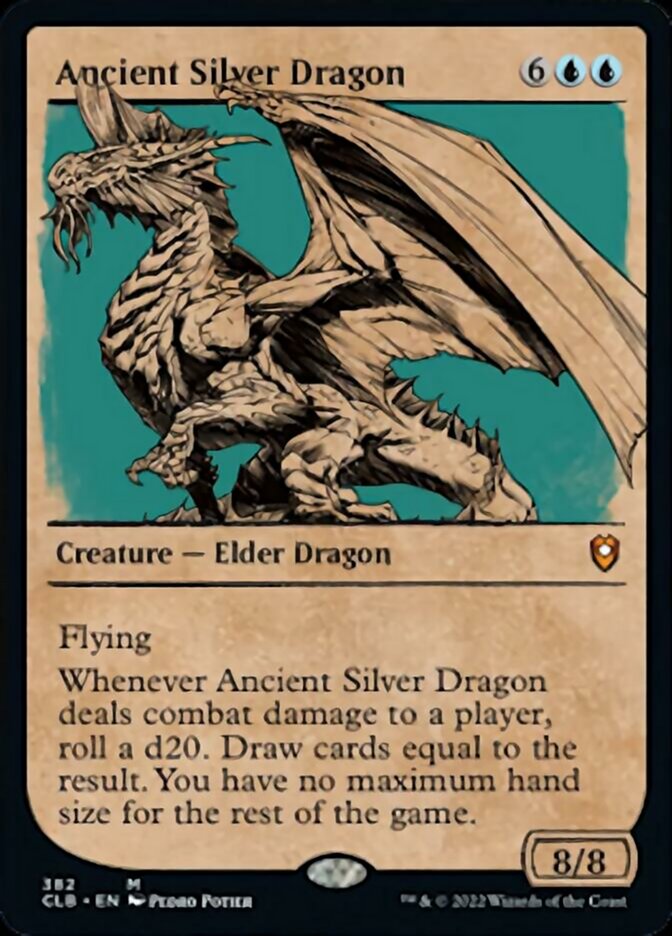 Ancient Silver Dragon (Showcase) [Commander Legends: Battle for Baldur's Gate] | Gauntlet Hobbies - Angola