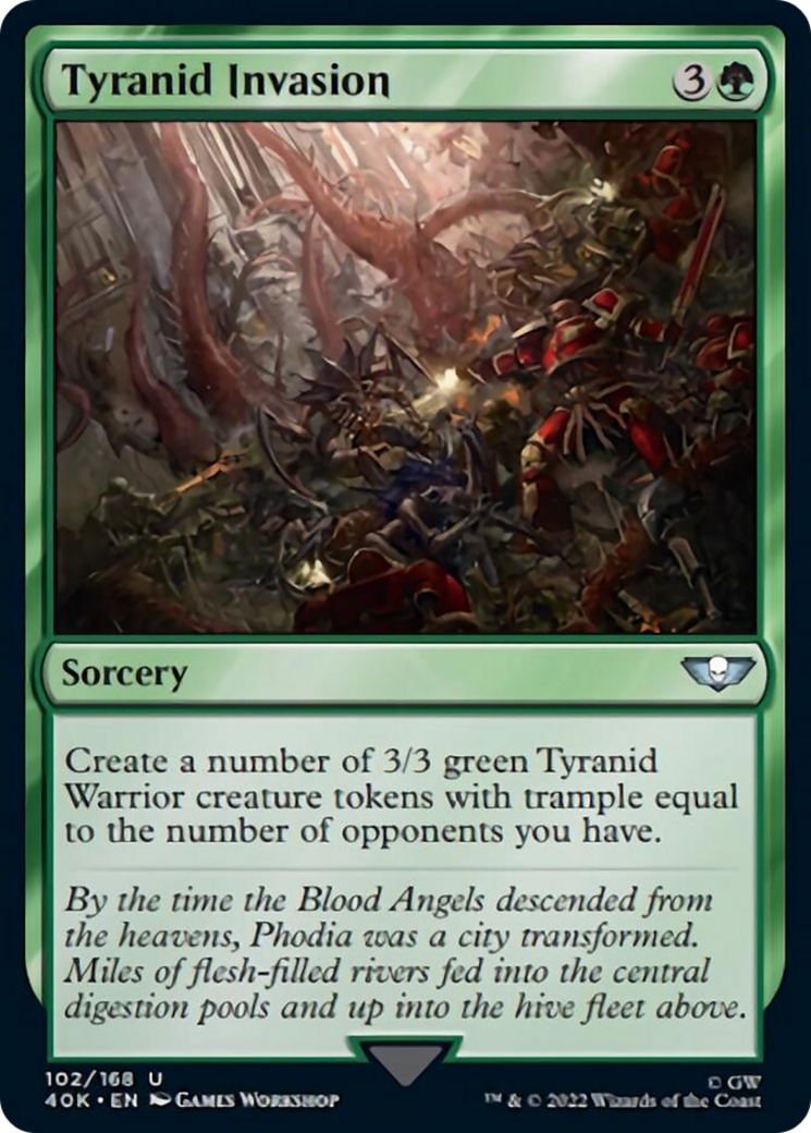 Tyranid Invasion (Surge Foil) [Universes Beyond: Warhammer 40,000] | Gauntlet Hobbies - Angola