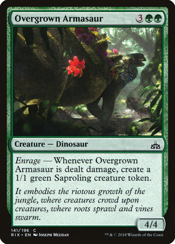 Overgrown Armasaur [Rivals of Ixalan] | Gauntlet Hobbies - Angola