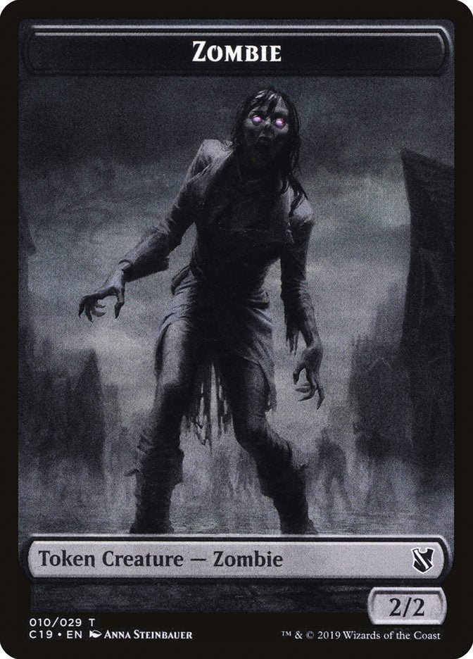 Zombie Token (010/029) [Commander 2019 Tokens] | Gauntlet Hobbies - Angola